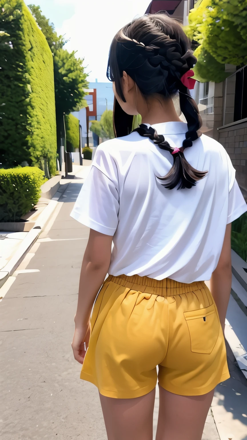 9age、Completely backwards、High school is visible、I can see your back、Are standing