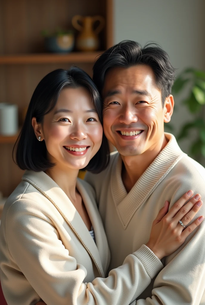 A friendly Japanese couple