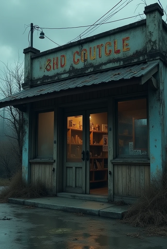 Abandoned shop, haunted, scary