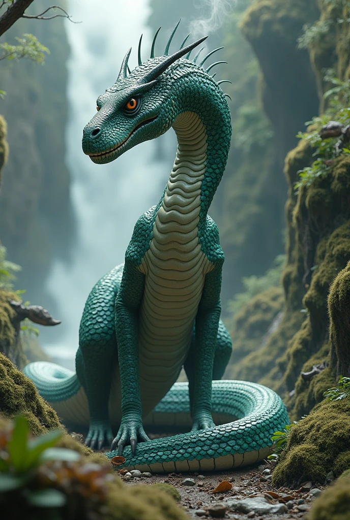 make a snake dinosaur in real life