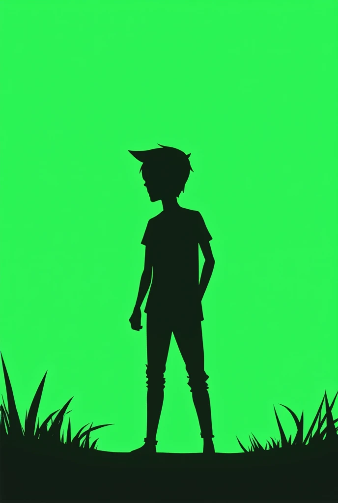 A shadow stick man for game
Colour black and green 2d