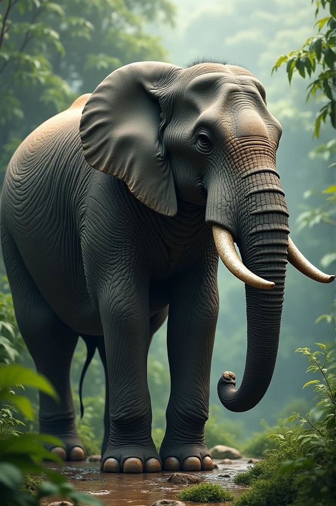 Elephant side view