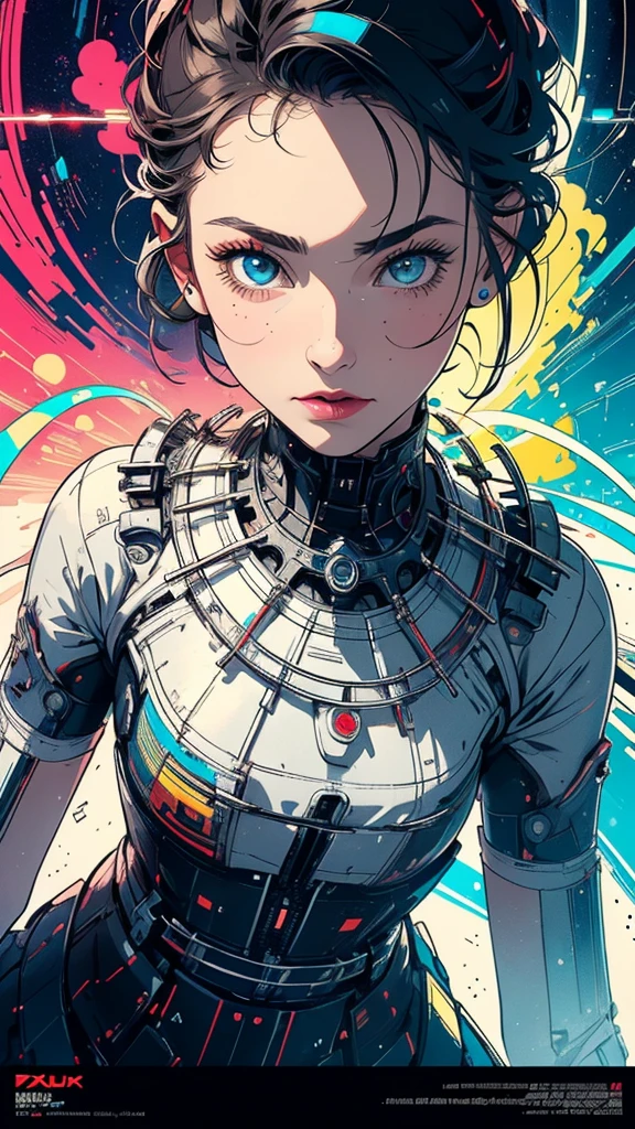 (((masterpiece, highest quality))),(((solo:1.2))),(((1girl:1.2))),32k wallpaper, very detailed, poster, vintage science fiction,(((((geometric cinematic movie poster))))), (bauhaus), shape,(((abstract))),(mid century modern),movie poster,(((((portfolio))))),(((((Close-up))))),(((((bust up))))),((((more various angle)))),(((highlight))),Vast landscape,((((heterochromia)))),(((complete. detailed face))),(((Extremely talented))),(((most complecated machine))),unlimited colorful color scheme