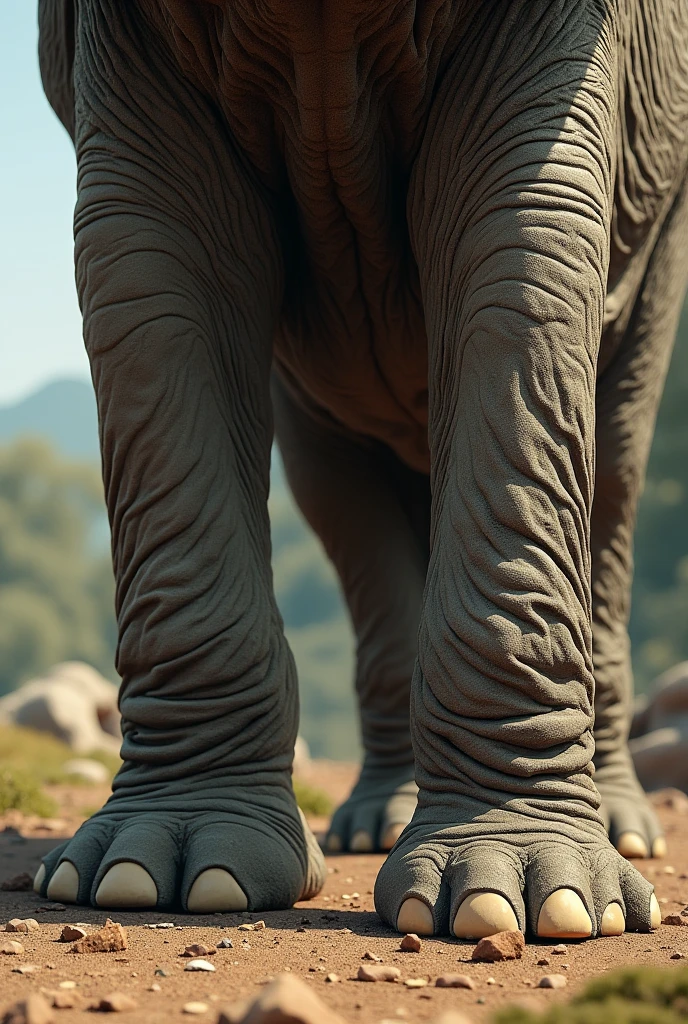Elephant bottom view