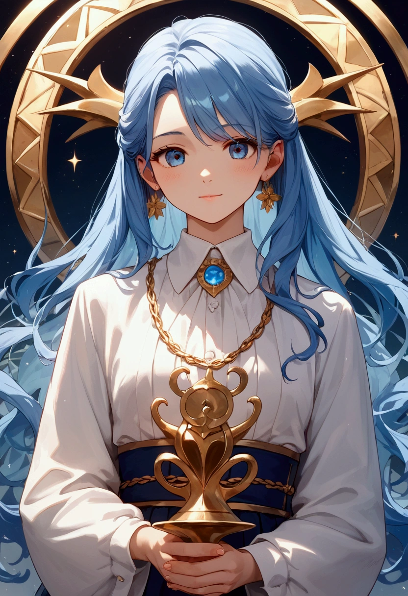 score_9, score_8_up, score_7_up, rating_safe, masterpiece, best quality, very aesthetic, absurdres, blue hair, anime, cute, 