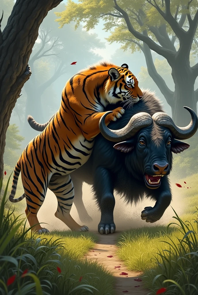 Tiger kills Buffalo 