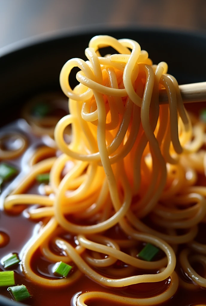 Chinese soba noodles Thin and curly noodles photograph Soy-sauce Ramen Thin noodles