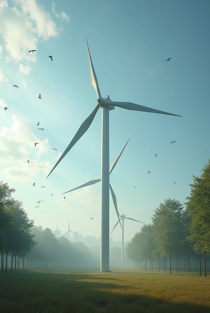 Wind power generation tower causing noise pollution