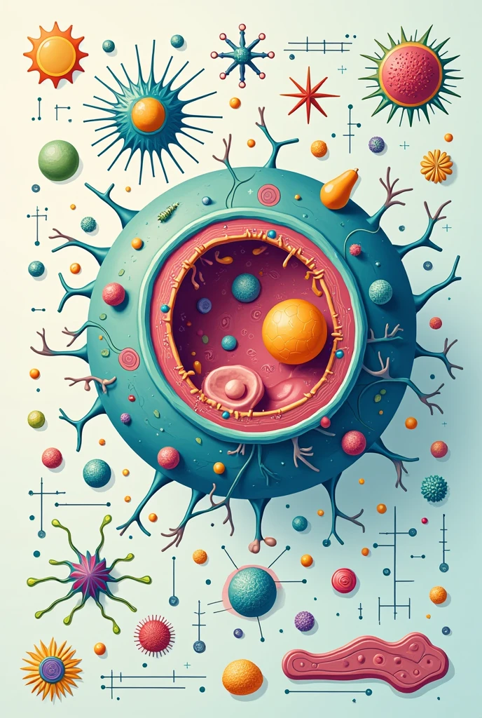 Create a slogan that will present, the importance of cell theory in daily life easy drawing