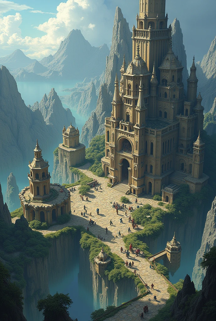 Giant isometric composition of a game
