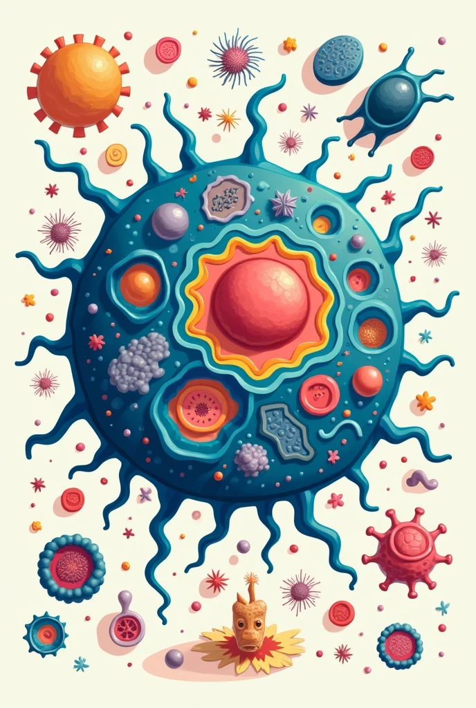 Create a slogan that will present, the importance of cell theory in daily life easy drawing 