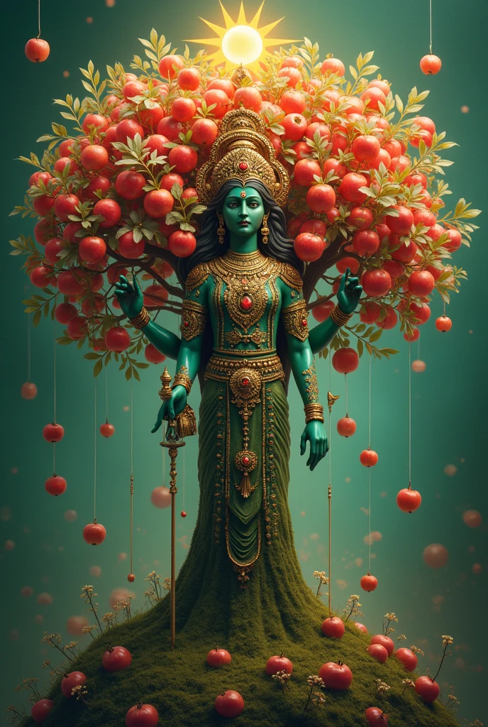 Apple tree their and shree sharshaowoti god photo in apple