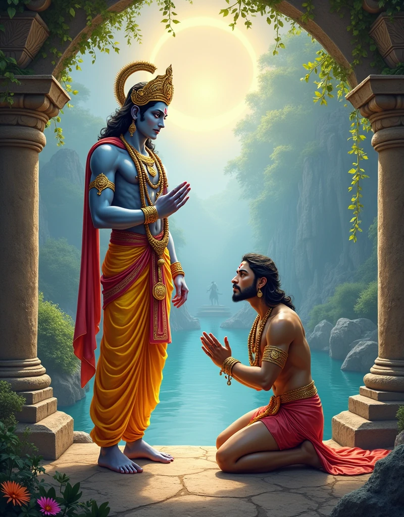Background Shriram God and lord Hanuman