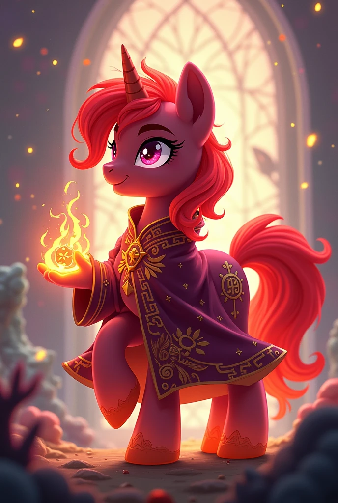 Red mage pony from My Little Pony Friendship os Magic