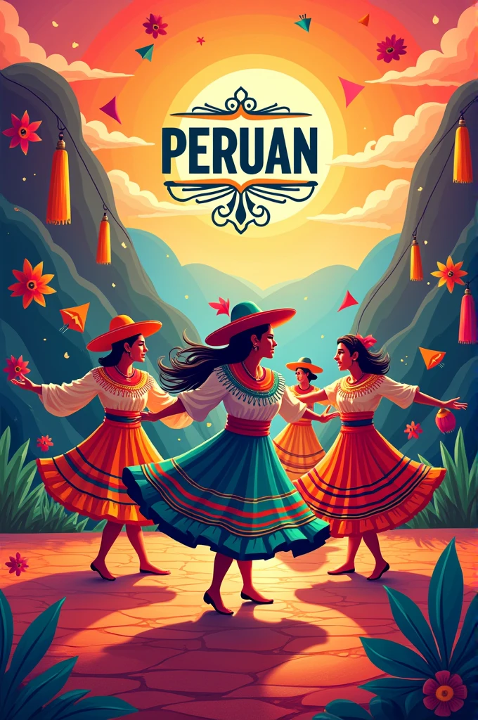 Poster for the Peruvian folk dance competition