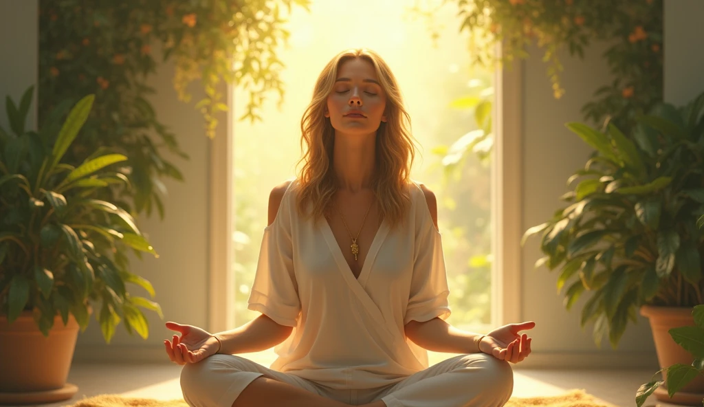 Image of a person practicing good habits, healthy and serving God