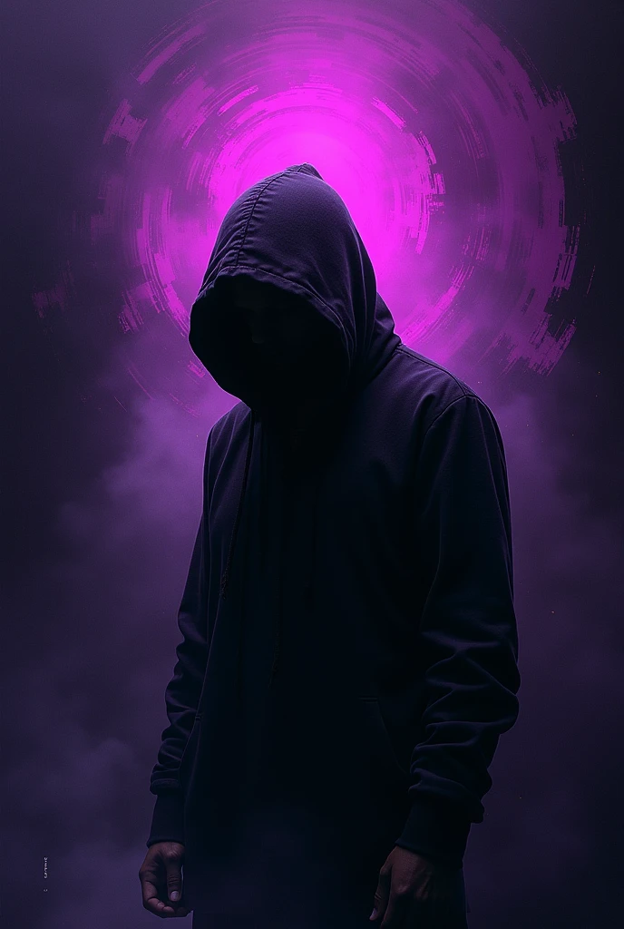 A phonk style image the purple and black phonk music