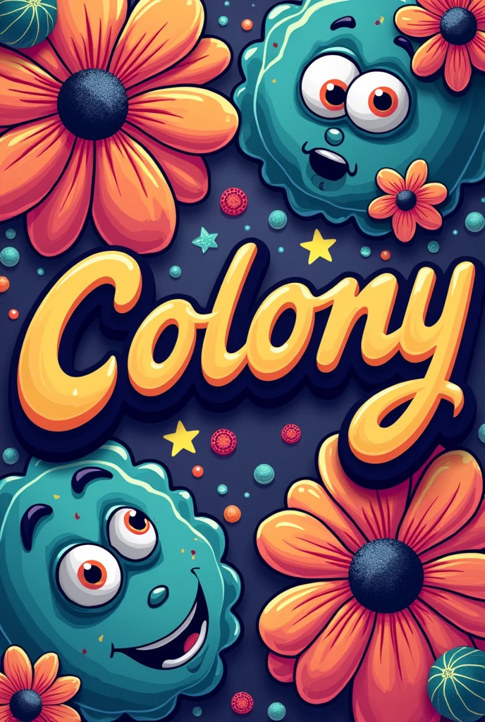 Make a profile pic for a instagram group made by friends to share meme and its name is colony. Colony should be written in the pic