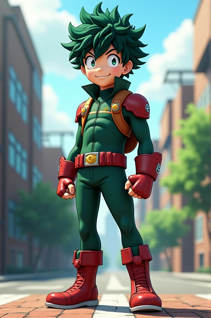 create the character izuku midoria from my hero academia in real life