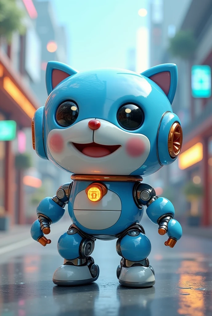 A robot with doremon