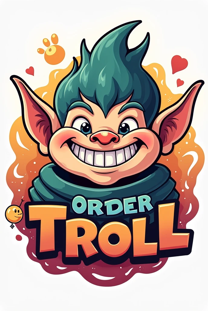 I want a laughing logo named as order troll