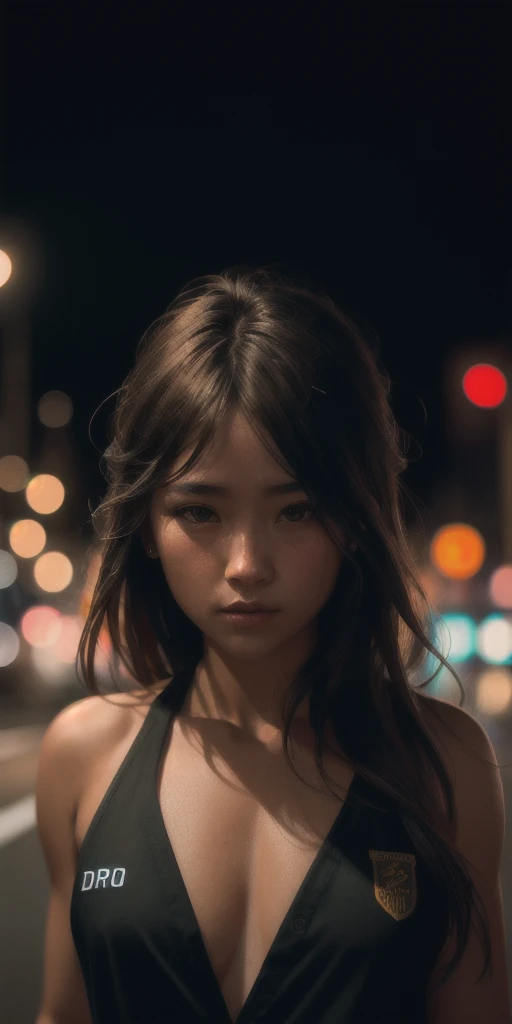 One girl, Tokyo Street,night, Cityscape,City lights, Upper Body,close, 8k, RAWphotograph, Highest quality, masterpiece,Realistic, photo-Realistic,(Wear a uniform:1.6), (showing half of the chest:1.4),(Broad shoulders:1.4), Parted bangs, Long Hair,Front cover beautiful mature college girl, Wearing a basketball costume, On the basketball court, ((slim, small)), photographRealistic, photograph, masterpiece, Realistic, realism, photographrealism, High Contrast, photographRealistic digital art trending on Artstation 8k HD high definition detailed Realistic, detailed, Skin Texture, hyper detailed, Realistic Skin Texture, Armature, Highest quality, 超High resolution, (photographRealistic:1.4),, High resolution, detailed, raw photograph, sharp, by lee jeffries nikon d850 film stock photographgraph 4 kodak portra 400 camera f1.6 lens rich colors hyper Realistic lifelike texture dramatic lighting unrealengine trending on artstation cinestill 800,