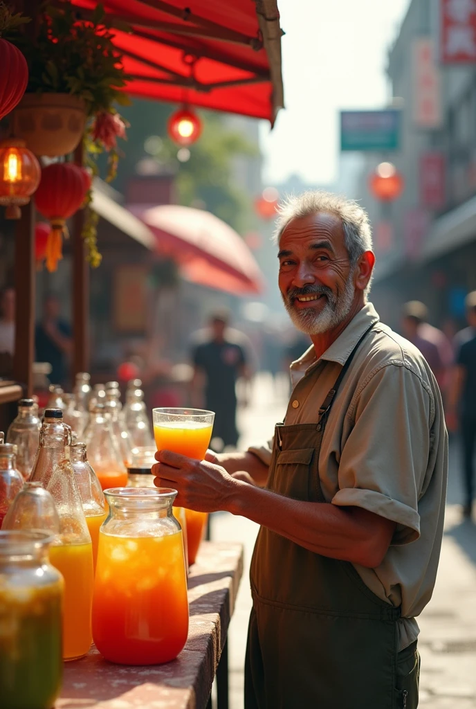 man drink seller