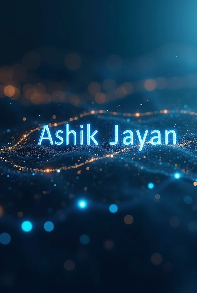 I want to create a linkedin cover photo as name Ashik Jayan