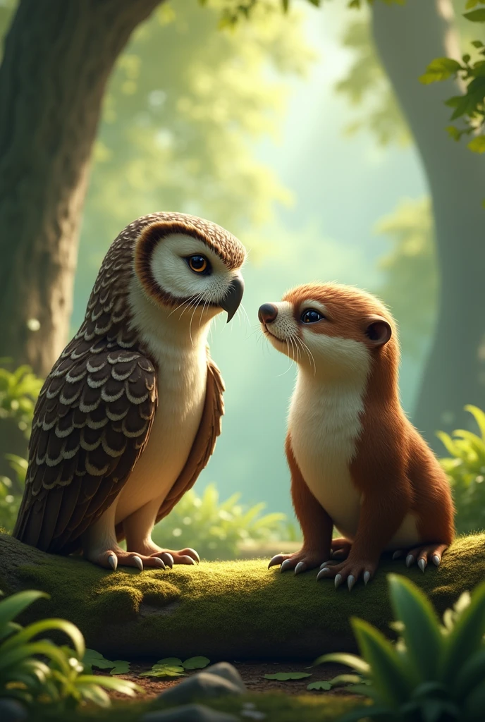 Facial expressions with otter and owl from Final Fantasy 14