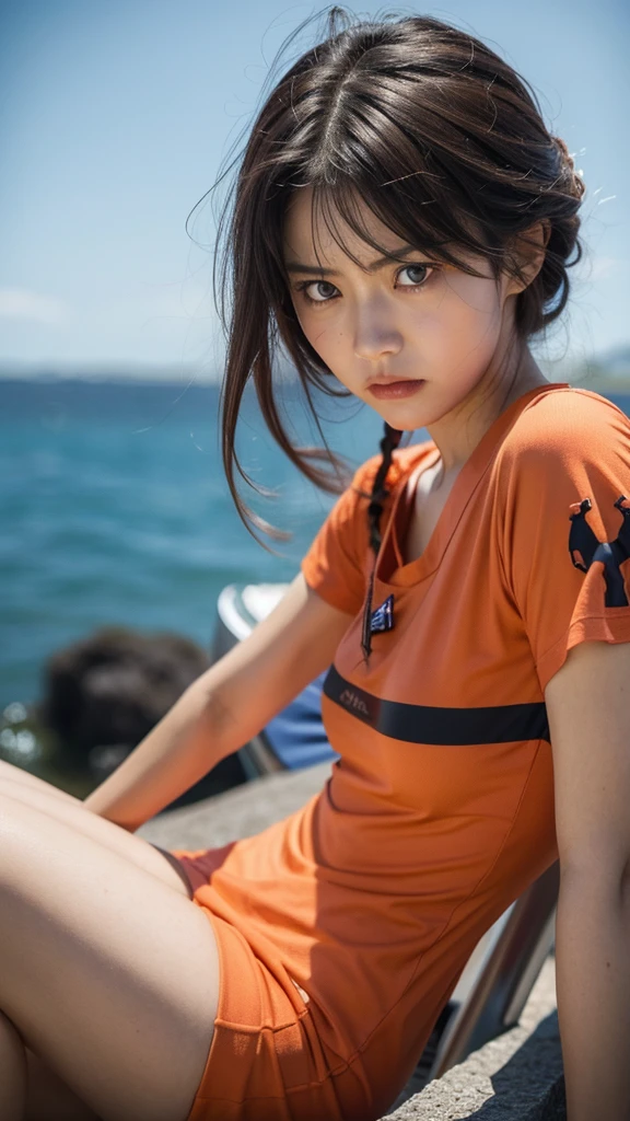 Angry face You idiot Evangelion Asuka