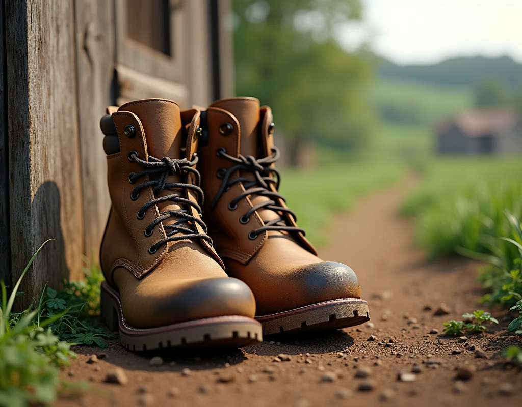 We need the image of the shoes that farmer
wear.