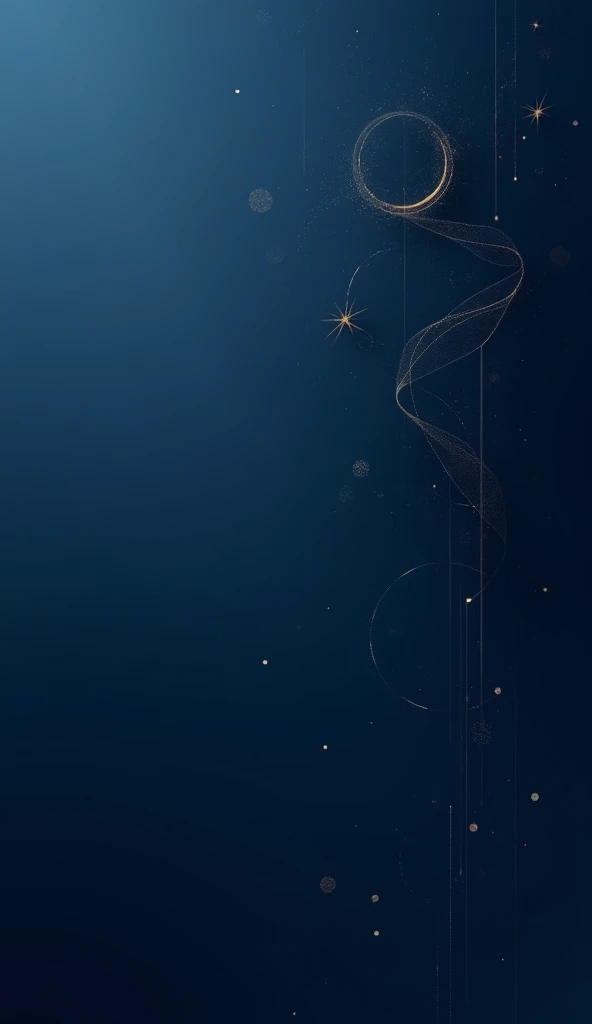 minimalist dark blue background, details