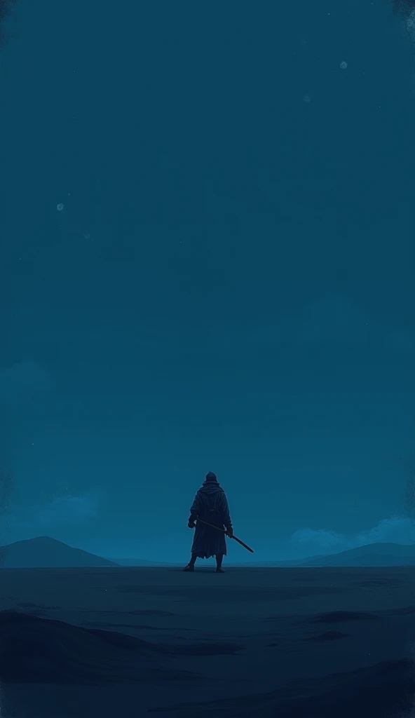 minimalist dark blue background, details, nomadic 