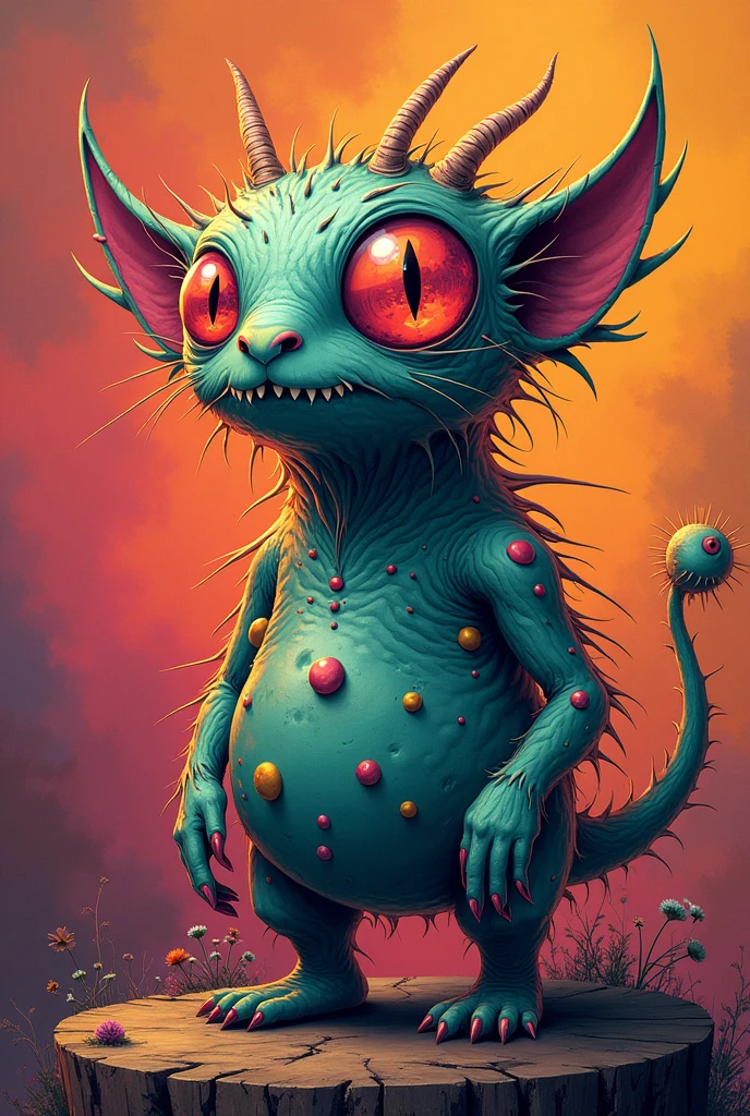 I need a bizarre image to use as a logo for a Facebook page where I'm going to show unpublished content and I need you to create a really catchy logo for me by copying the catchiest or most famous logos you can see on the web.