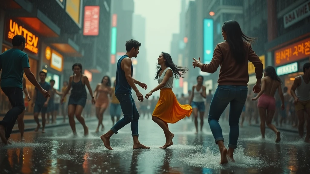 Raining and dancing