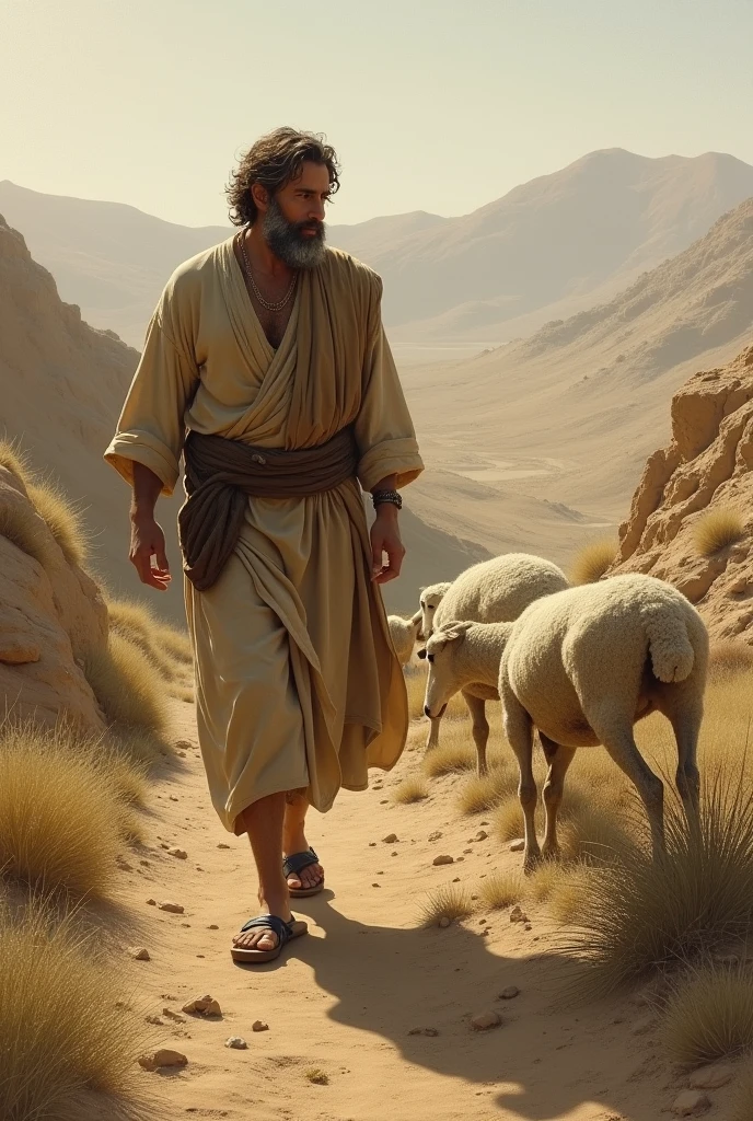 biblical history,
man looking for lost sheep