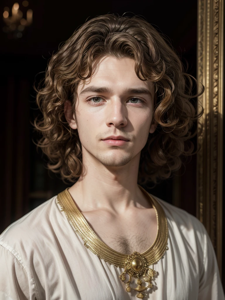 White man with curly hair, called alexander