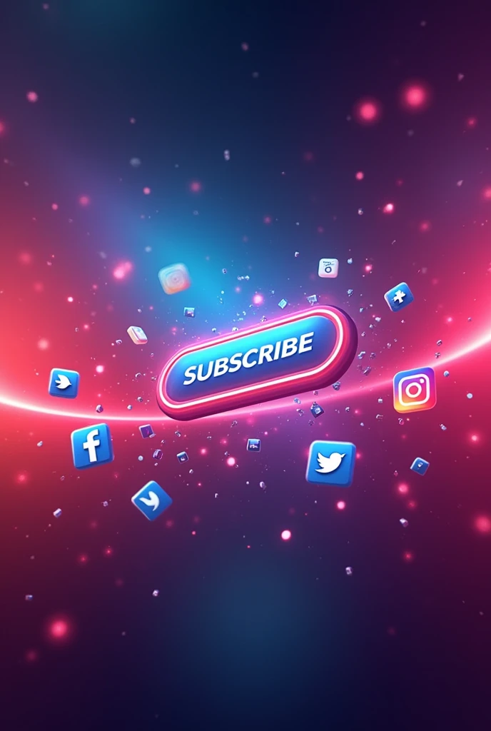An attractive end screen with a prominent subscribe button. Use a combination of social icons, coloured background, and eye-catching text to encourage interaction.