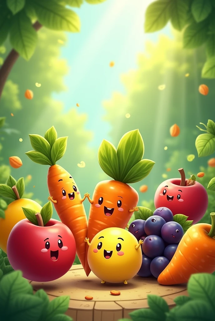 Generate an animated Healthy Snacks Logo