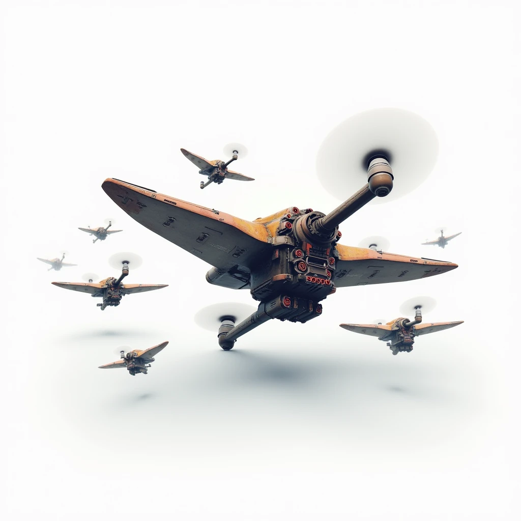 Game Icon,real,3D Model,Drones,Complex painting,Simple background,White background,Still life icon