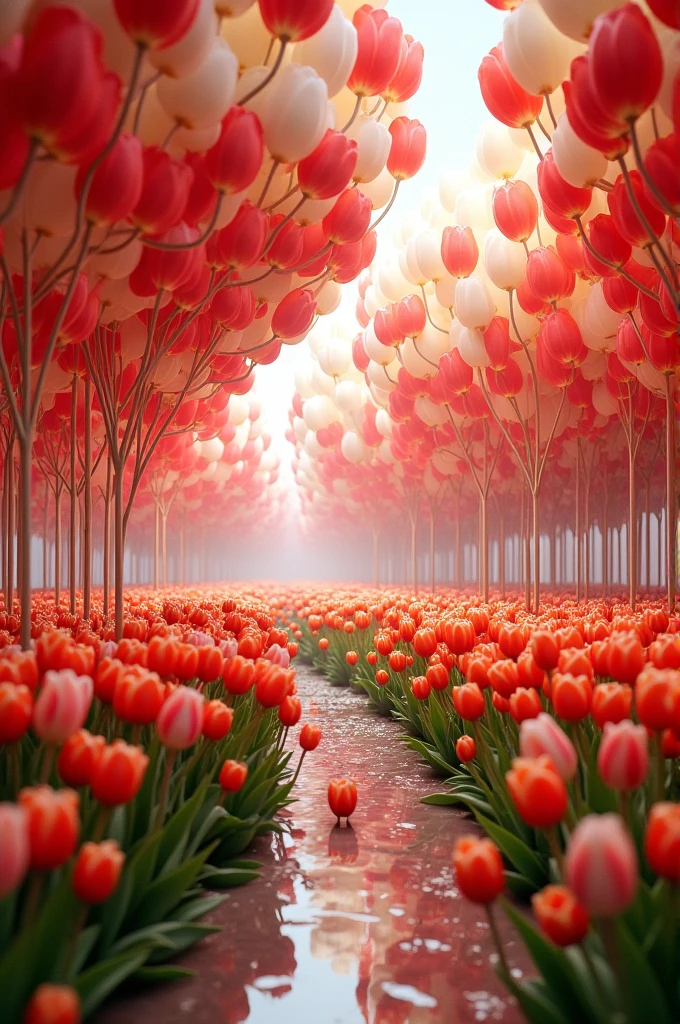 Tulip art installation 