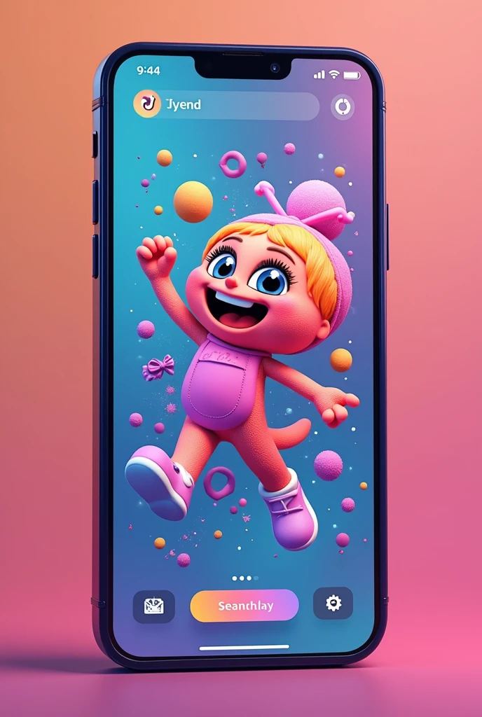 An attractive tiktok style video end screen