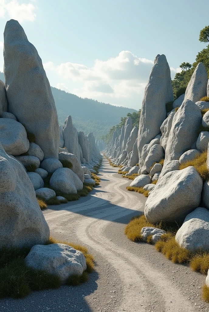 granite storage yard (ornamental rocks)