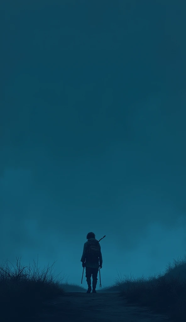 minimalist dark blue background, details, nomadic