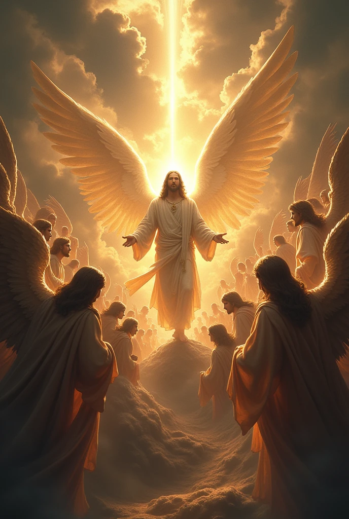 Jesus returning with all power and angels to earth