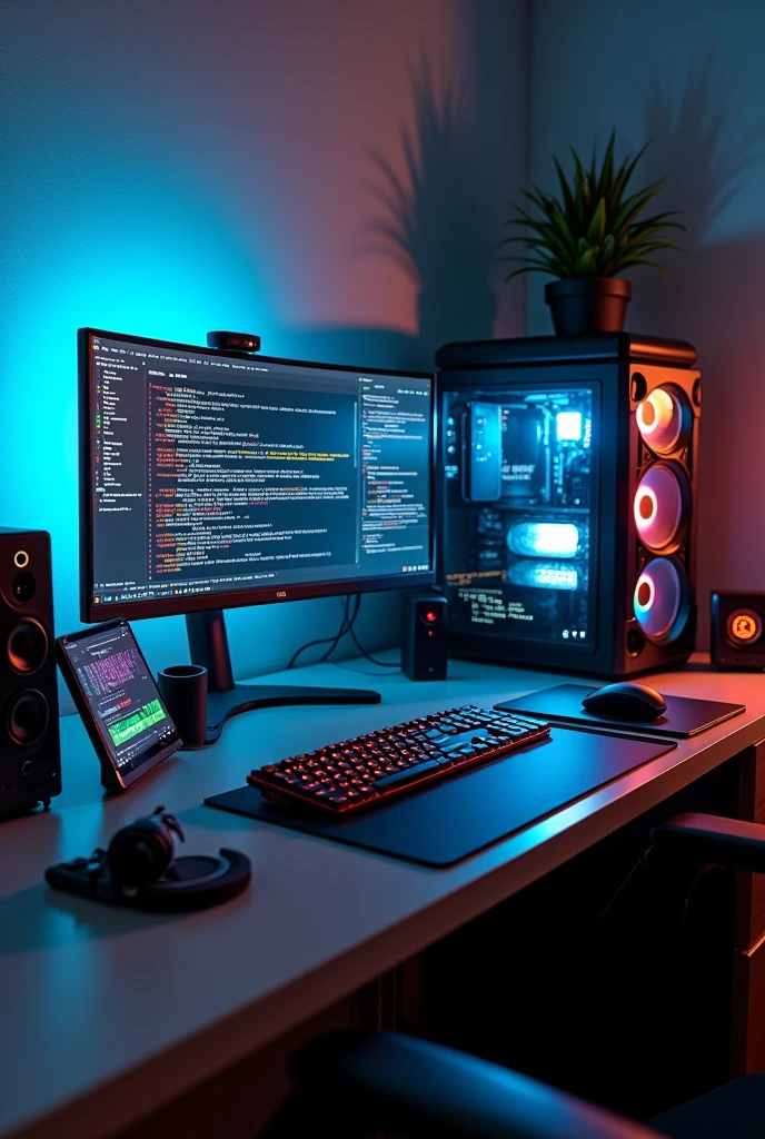 Create a Pc setup for programmers and also a movie watcher with multiple devices one upon other