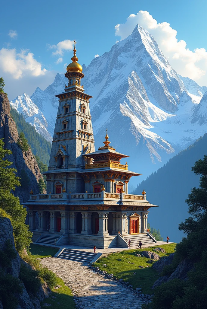 Kedarnath mahadev left side full colour photo hd