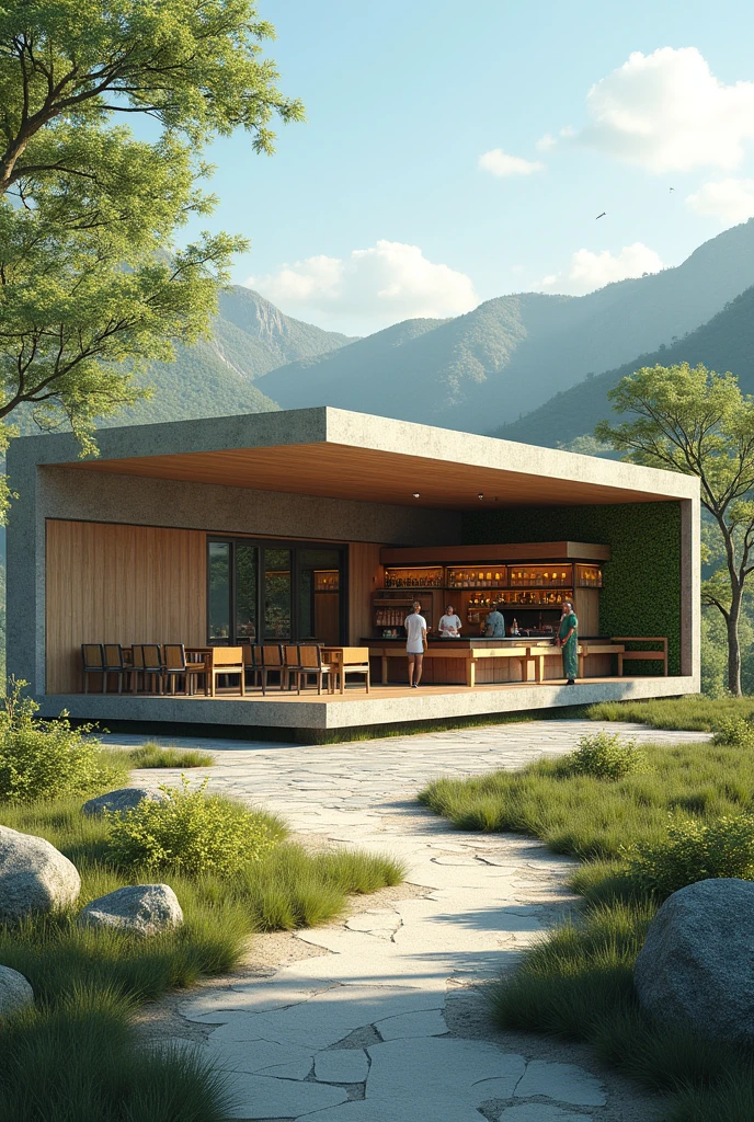 infrastructure plans for a rest-bar