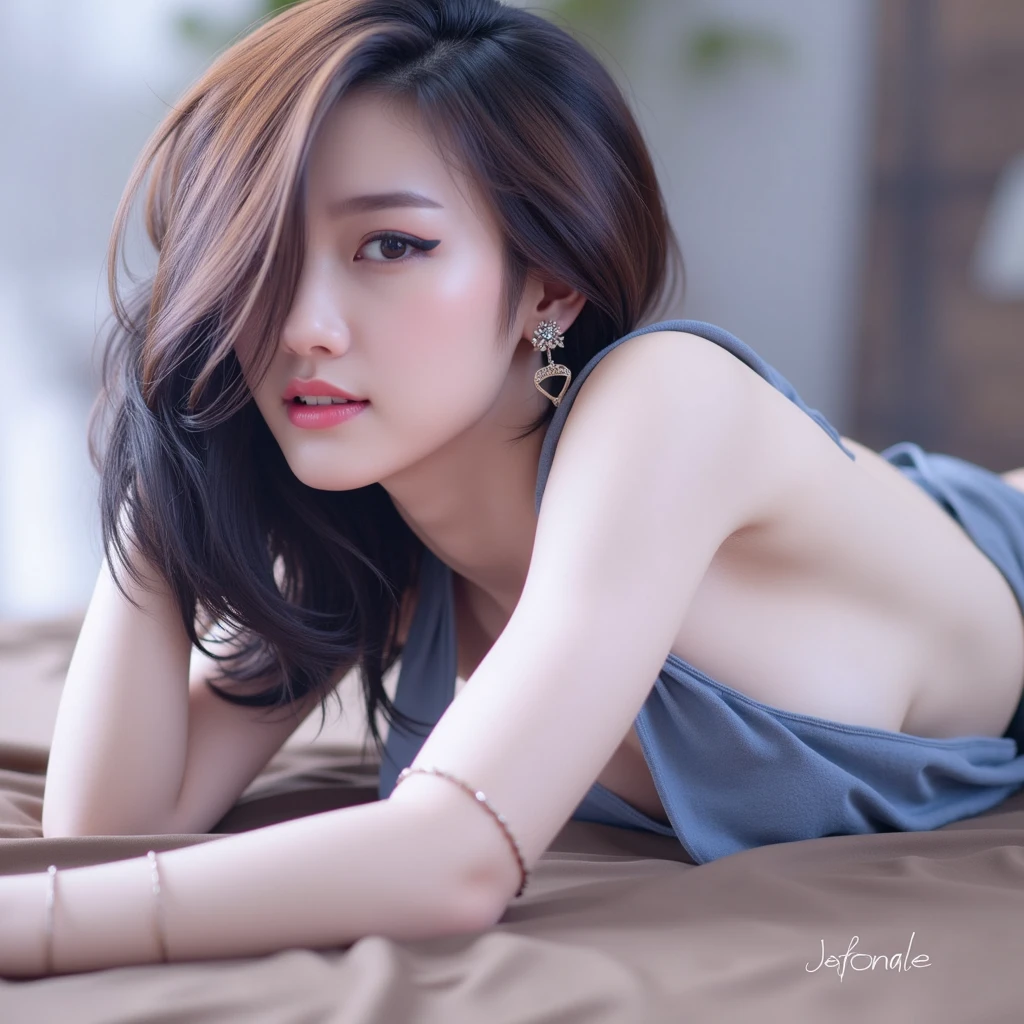 8K, masutepiece, Raw photo, Best Quality, Photorealistic, Highly detailed CG Unity 8k wallpaper, depth of fields, Cinematic Light, Lens Flare, Ray tracing, (Extremely beautiful face, Beautiful lips, Beautiful eyes), intricate detail face, (( Ultra detailed skin)) Frangipani, long hair, conjunctivitis, big breasts, pointed ears, face mark, forehead mark, deepshadow, Pretty Korean girl, Kpop Idol, 1 girl, (Very slim and slender fit muscular body:1.3), ((Looking at Viewer)),(Big smile:1.3) , (Fashion Sexy Girl, (Blurred background), Fashion Street ),(No people in the background:1.3), Beautiful earrings, Bracelets, Necklace, pantyhose, Clear eyes, Walking, ( pale skin), (Big eyes), (Brown hairs), (Full body shot), ((sexy micro bikini set)), ((sexy micro bikini set)), (Looking at Viewer:1.3) opened breast, Beautiful hands, perfect body, Big, beautiful breasts, Beautiful butt, medium breasts, backtrack, ass forcus, Before the eyebrows,(Tight Dress), NSFW.