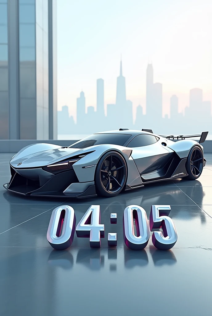 04 : 05 written in supra under car